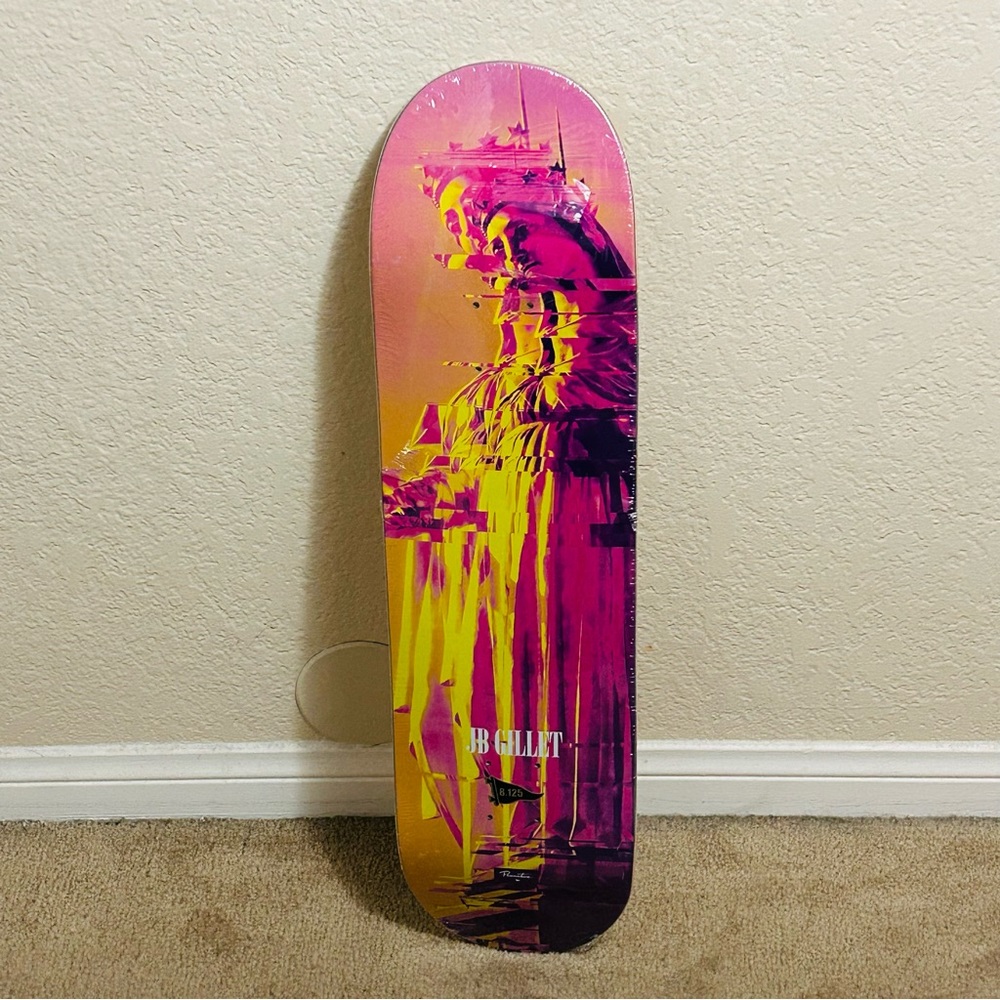 Primitive JB Gillet Pink Virgin Statue Of Liberty Skateboard Deck 8.125”  Szn 19